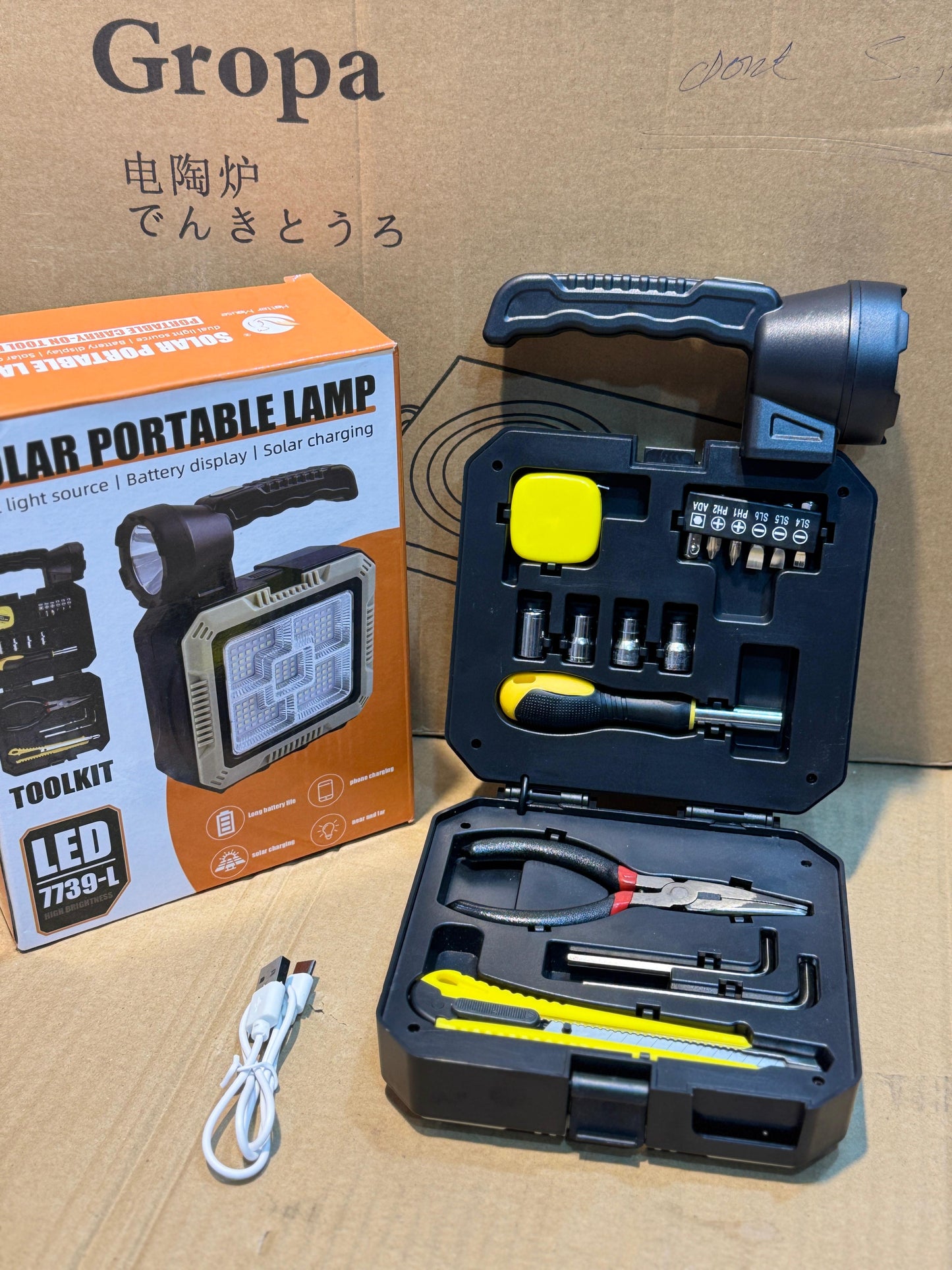 solar power light and toolket #original #imported