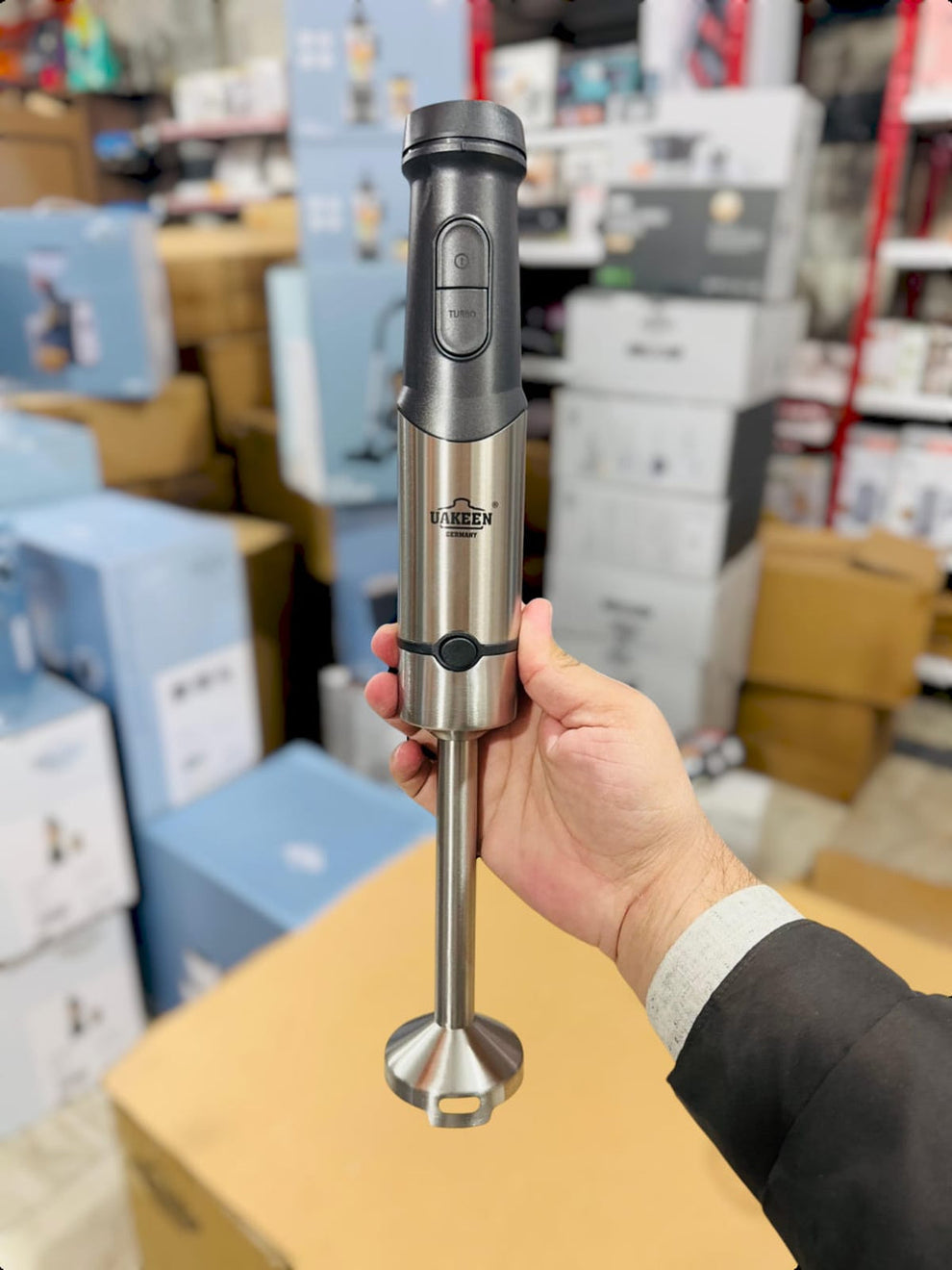 Uakeen Digital Hand Blender ZL-512 – Powerful Multifunctional Hand Blender with Stainless Steel Attachments
