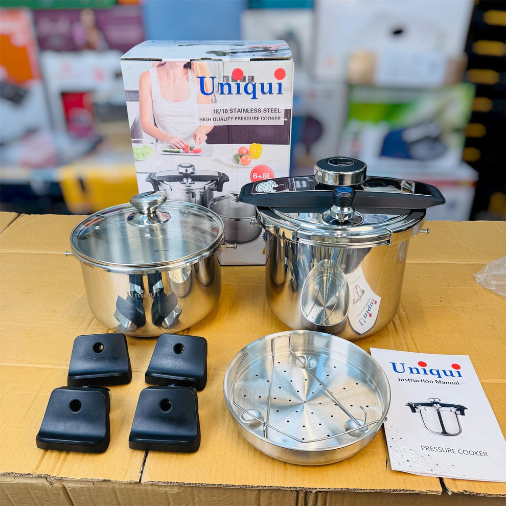 Uniqui Stainless Steel 6-8L Pressure Cooker