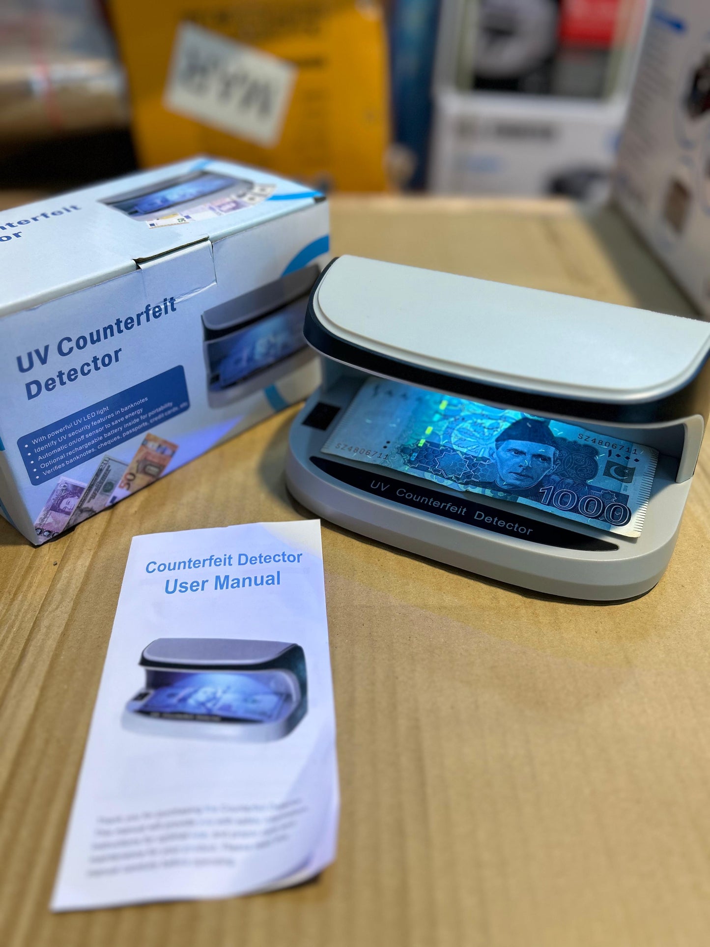 Fake money detector machine