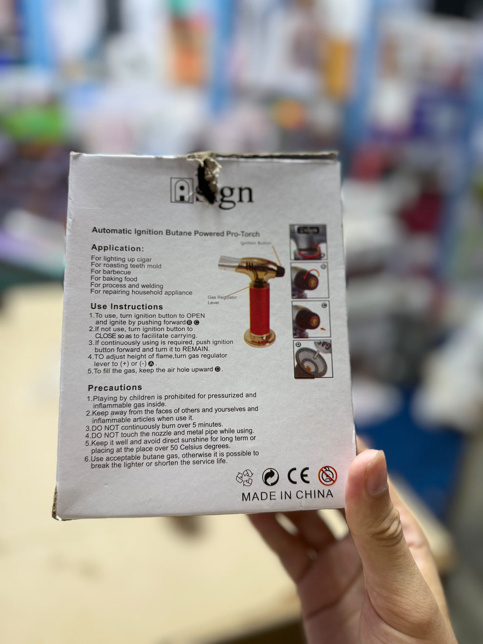 901 Sign Pro Butane Torch - Refillable Adjustable Flame Torch