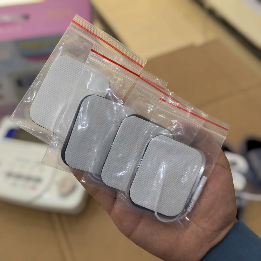 Physio-Stim KA-F25 Electronic Pulse Massager Kit - LCD Display with Pads, Slippers & Probes