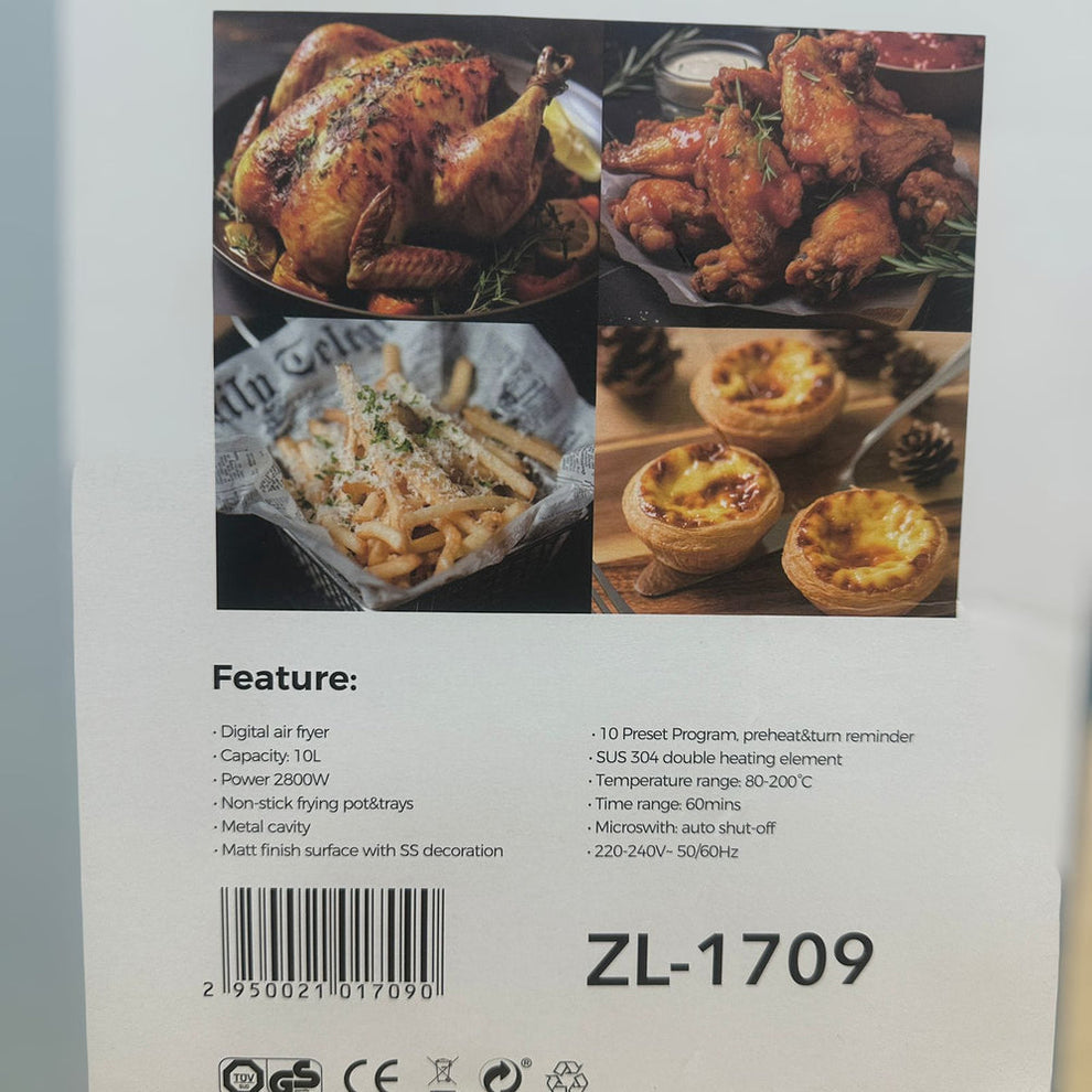 Uakeen 10L Digital Air Fryer ZL-1709