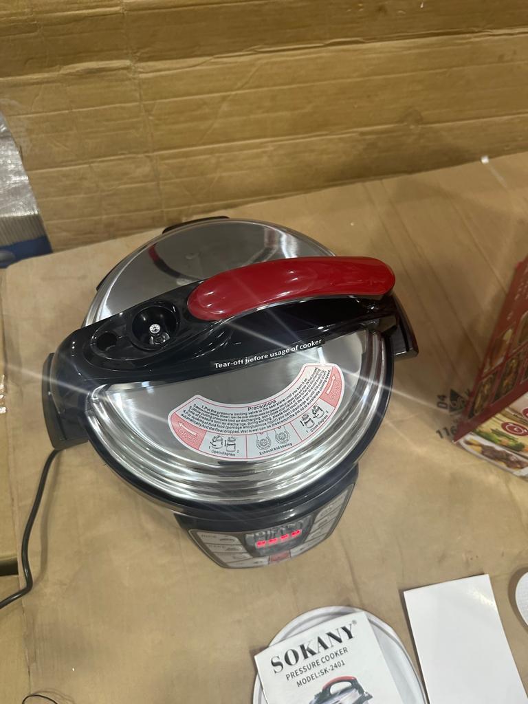 sokany Pressure Cooker Stainless Steel Multi 6L Capacity