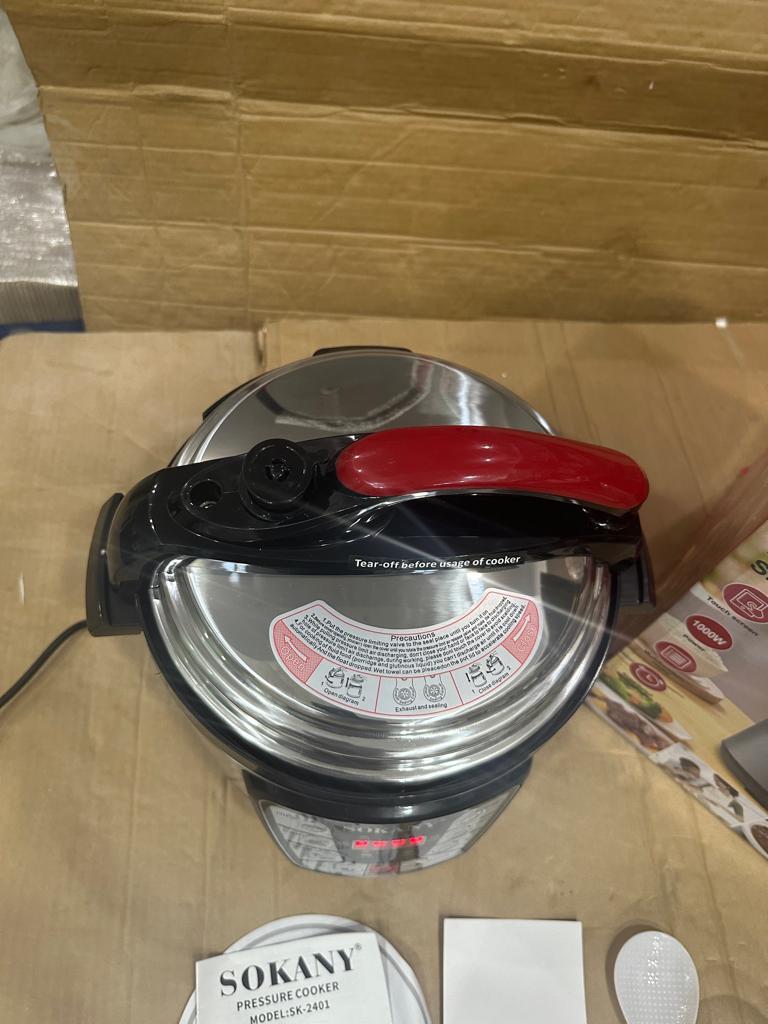sokany Pressure Cooker Stainless Steel Multi 6L Capacity