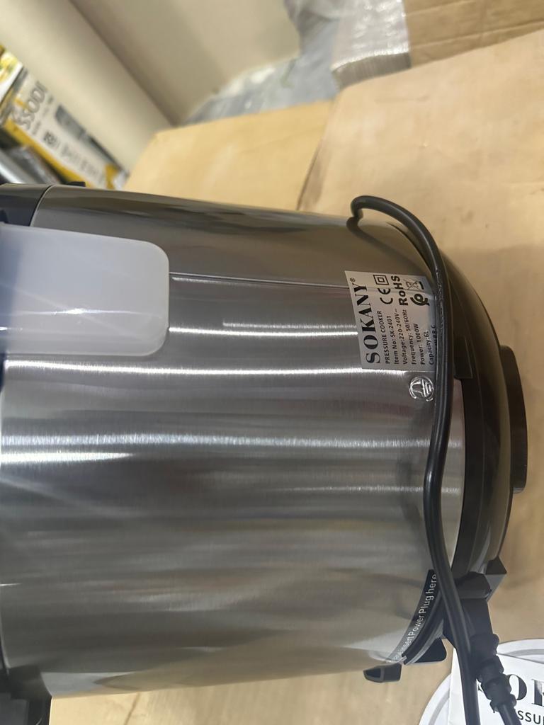 sokany Pressure Cooker Stainless Steel Multi 6L Capacity