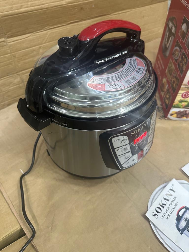 sokany Pressure Cooker Stainless Steel Multi 6L Capacity