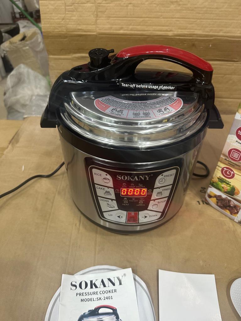 sokany Pressure Cooker Stainless Steel Multi 6L Capacity
