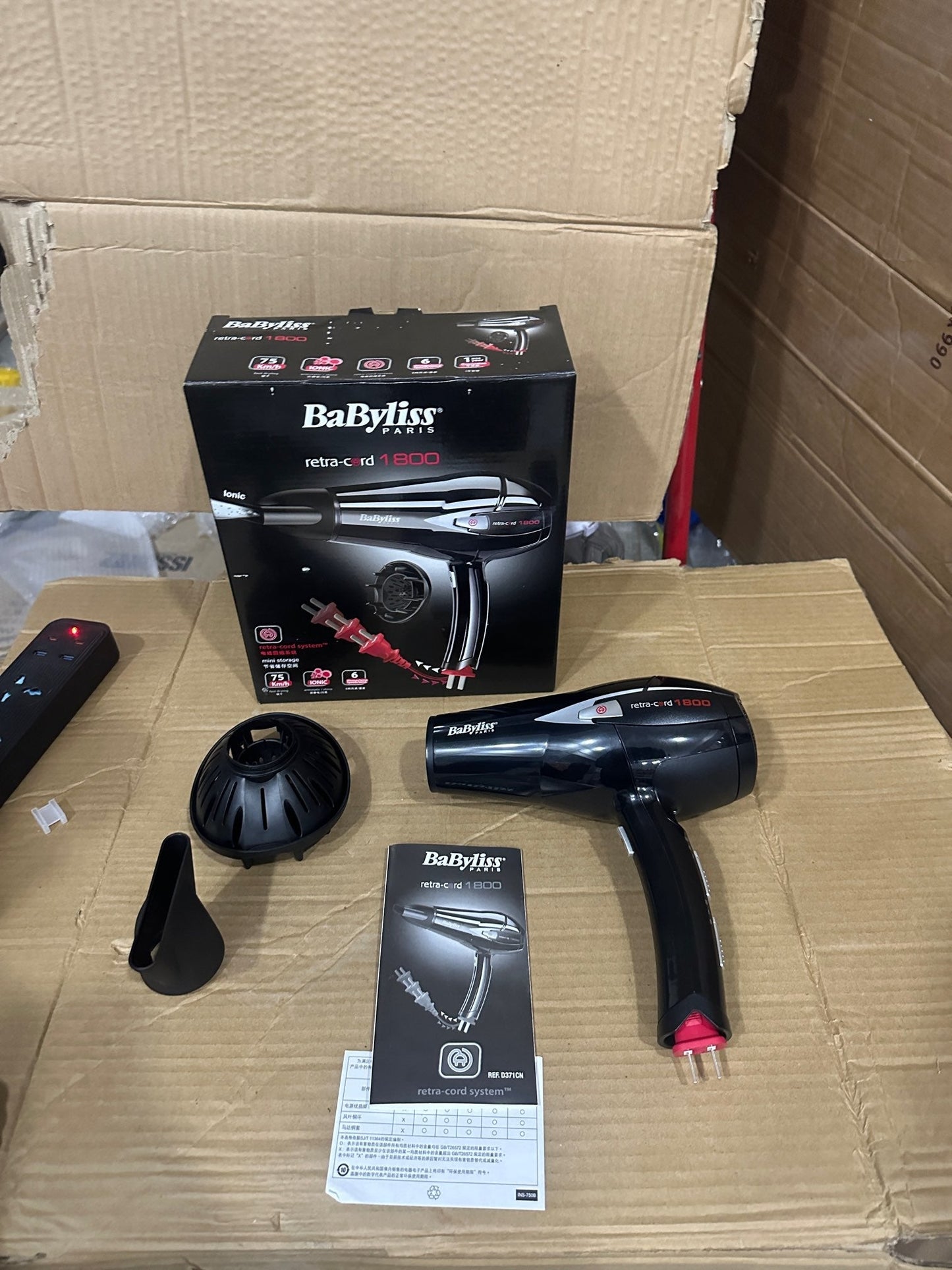 USA LOT Babyliss hairdryer Retra-cord 1800