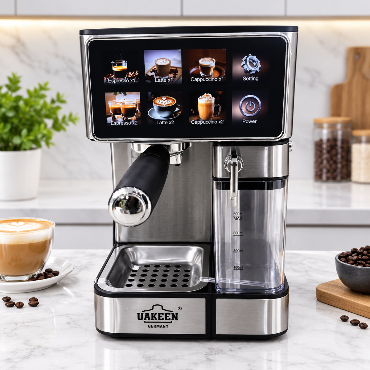 Uakeen Espresso Cappuccino & Latte Coffee Maker coffee machine ZL-1503