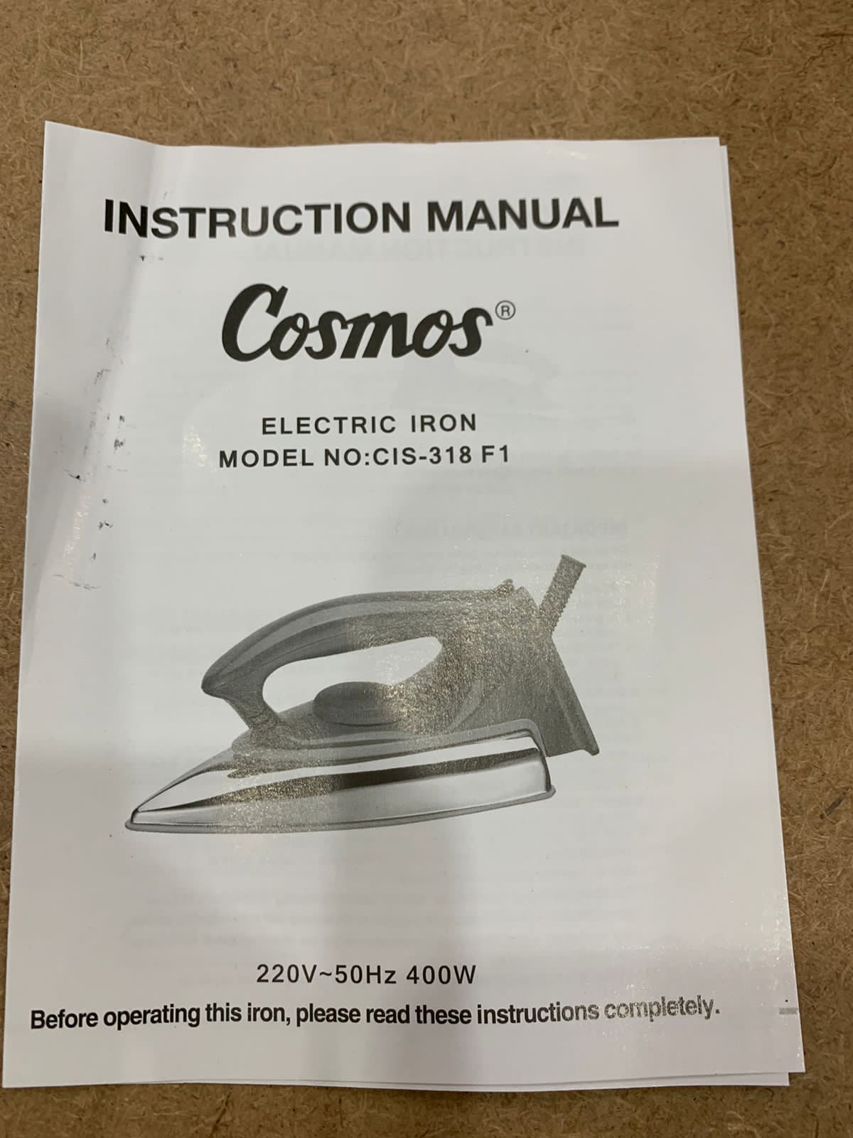 Original cosmos iron 400w