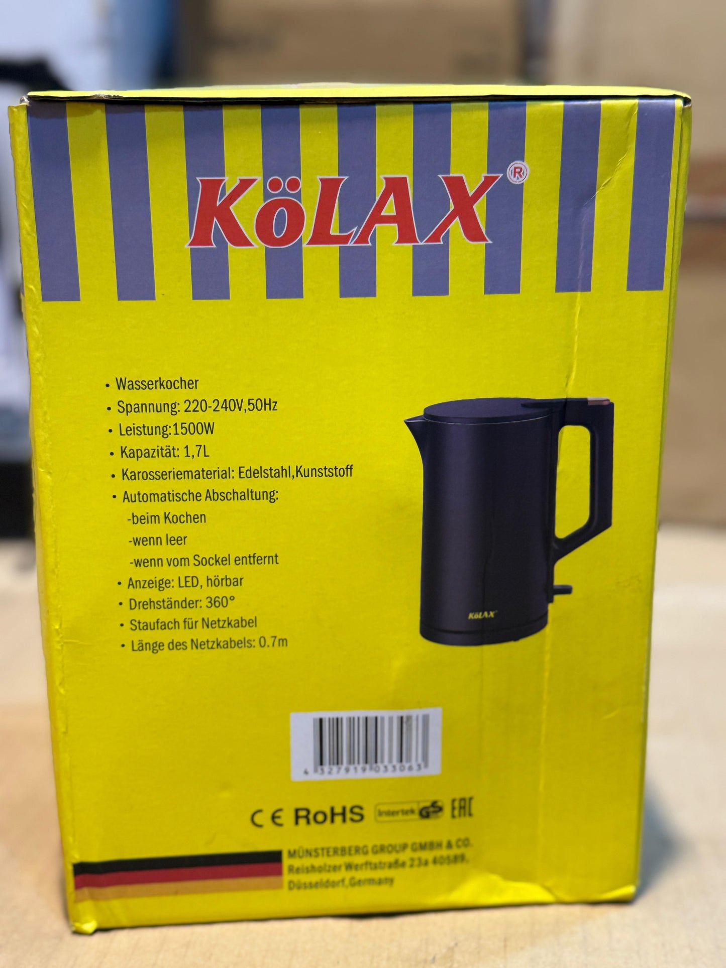 Kolax Electric kettle 1.7L #original