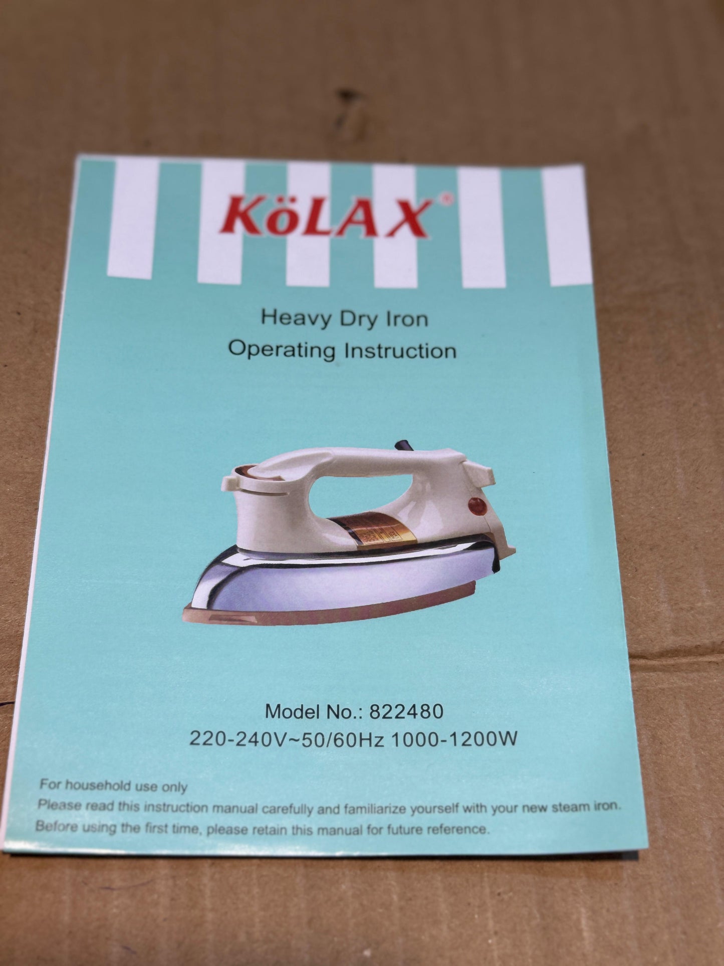 KOLAX Heavy dry iron 1200W #original #imported