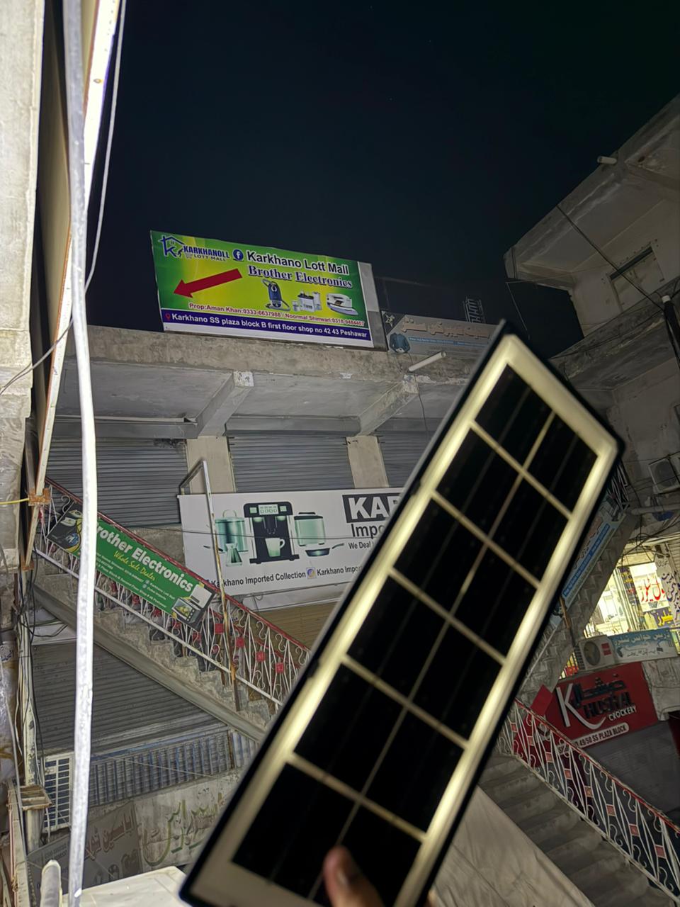 Solar street light for outdoor