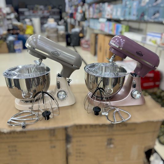 UAKEEN Professional Twin Stand Mixer Set | 5.5L Stainless Steel Bowl & Multi-Speed Control