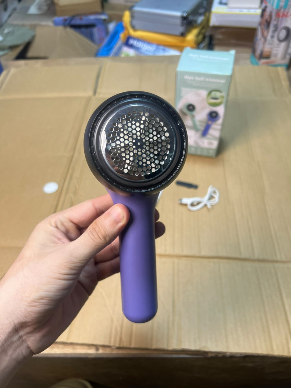 KOLAX Hair Ball Trimmer - Rechargeable Lint Remover with LED Display