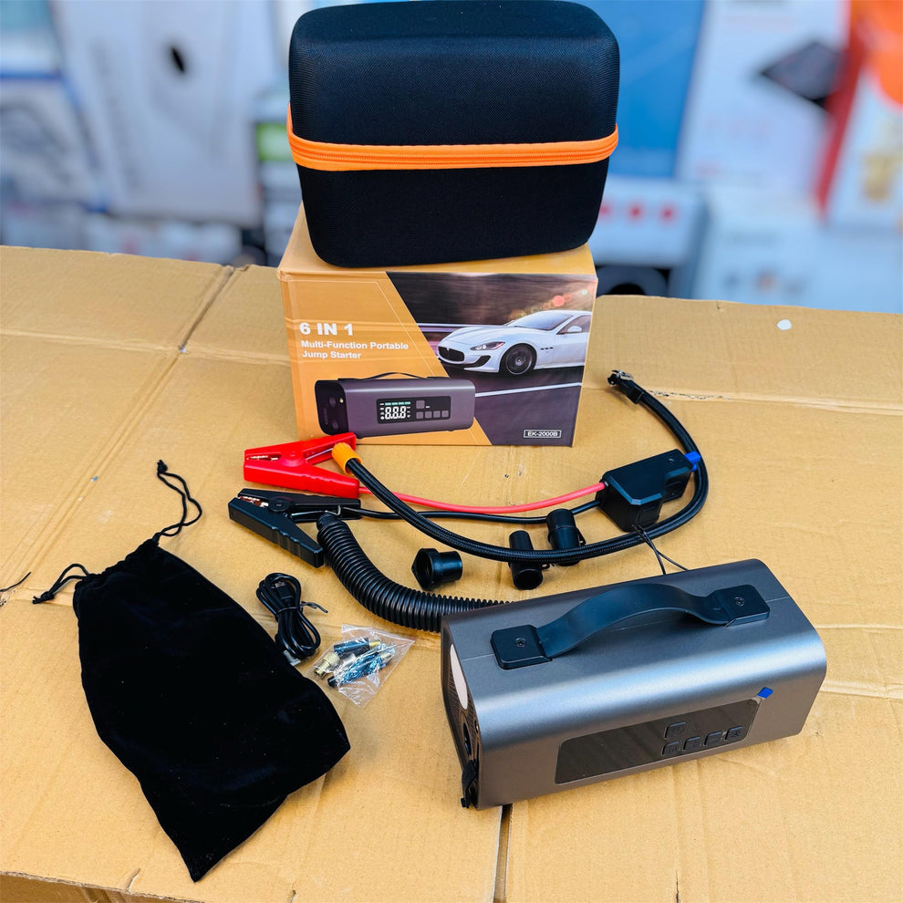 6 in 1 multifunction portable jump starter Ek_20008