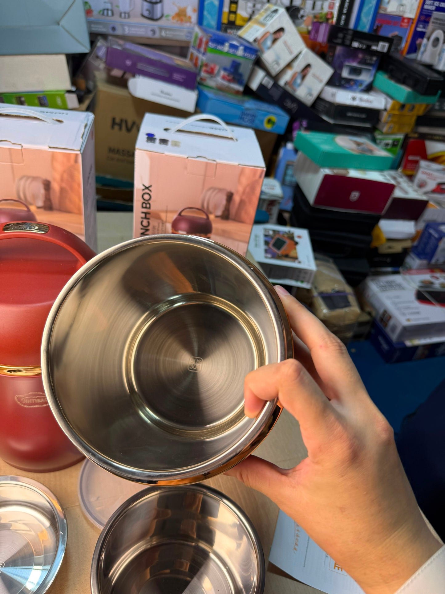 JINTIBAO 3.2L Stainless Steel Vacuum Lunch Box & Food Thermos