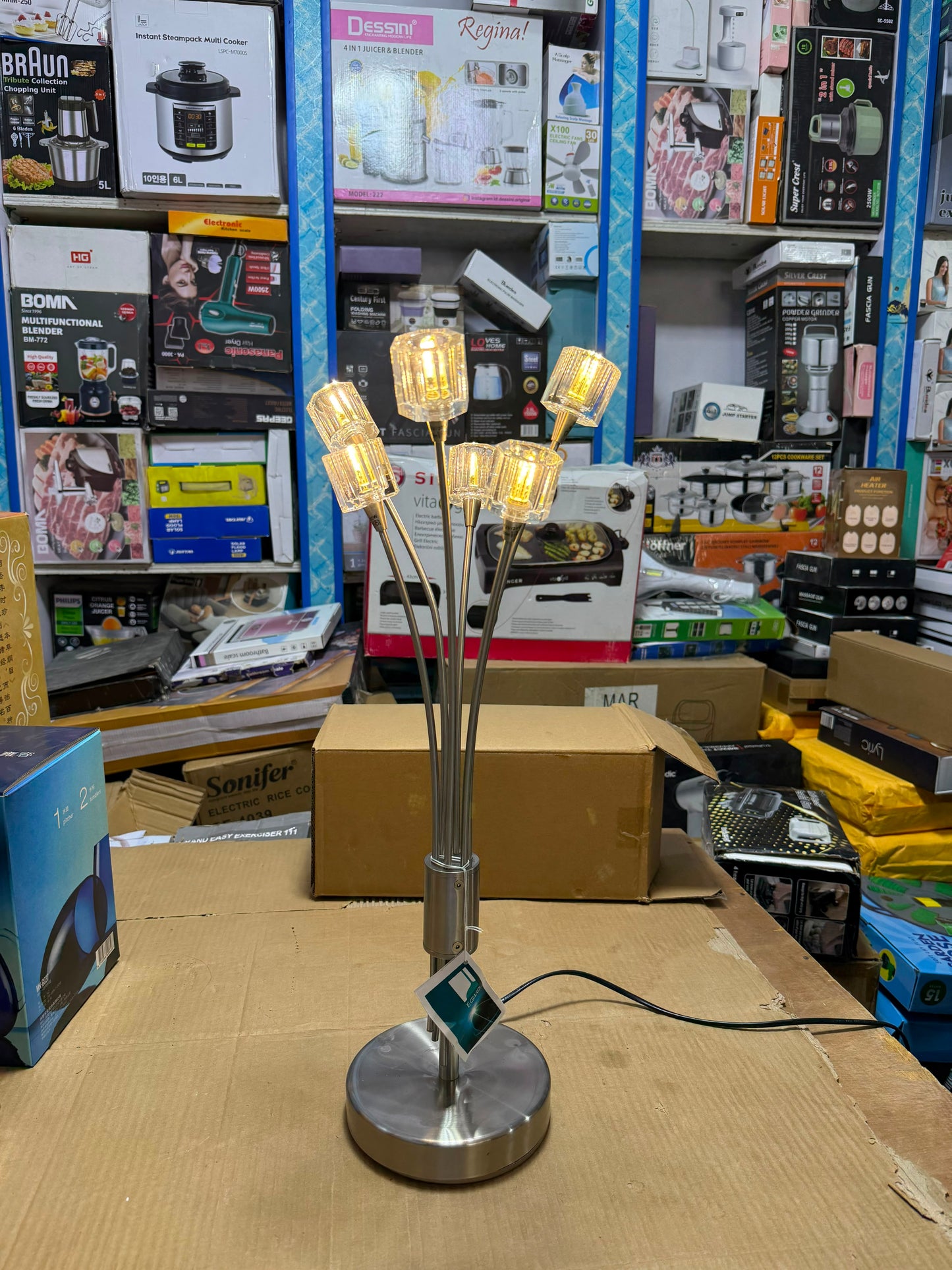 Modern 5-Light Decorative Table Lamp