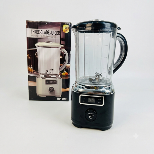 Rechargeable 3-Blade Juicer HP-199 – Cordless Blender Bottle