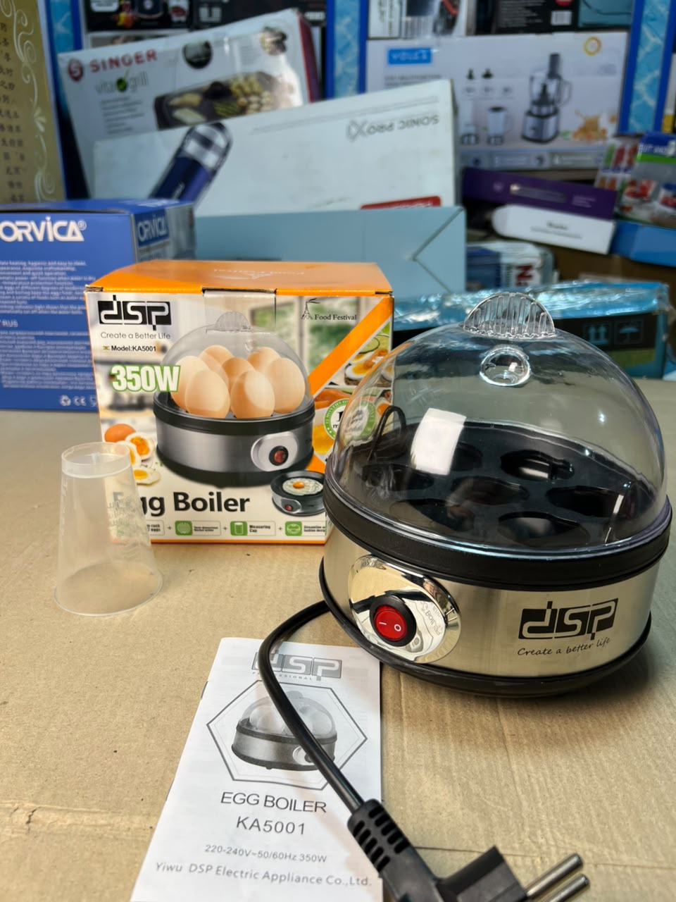 DSP KA5001 350W Electric Egg Boiler – 7 Egg Capacity