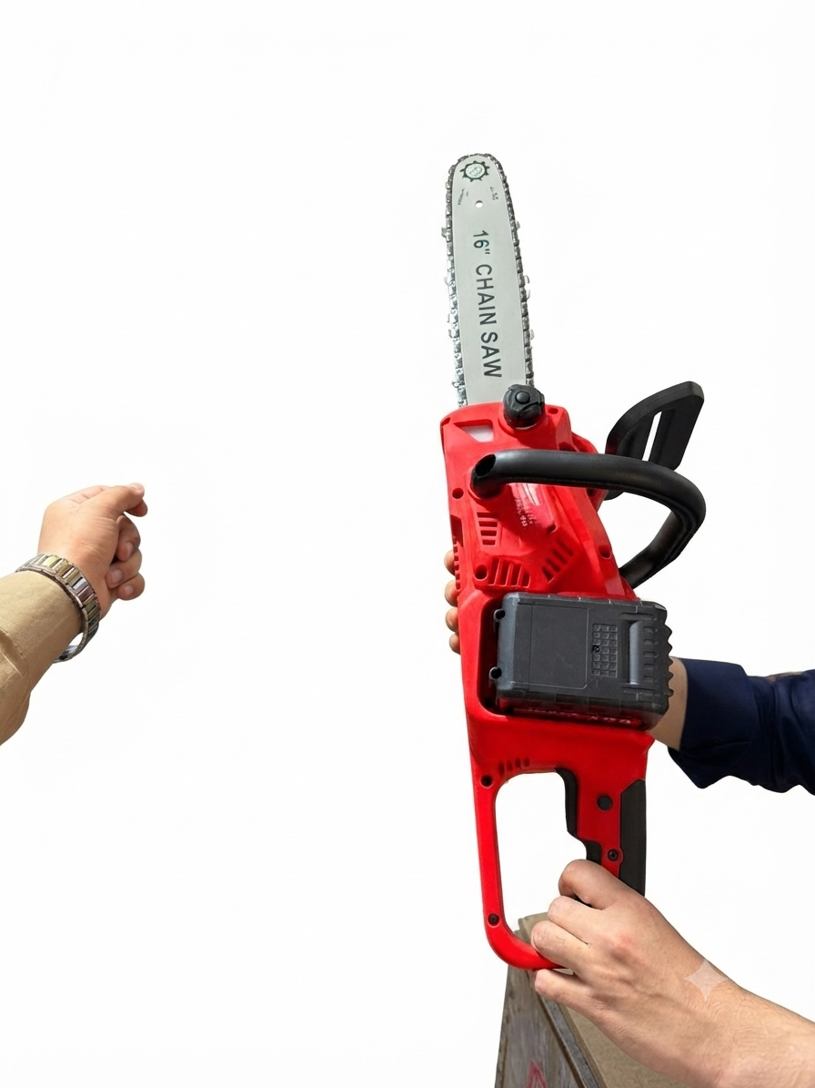Cordless  Rechargeable with 2 Battery-Powered full  16-Chain Saw
