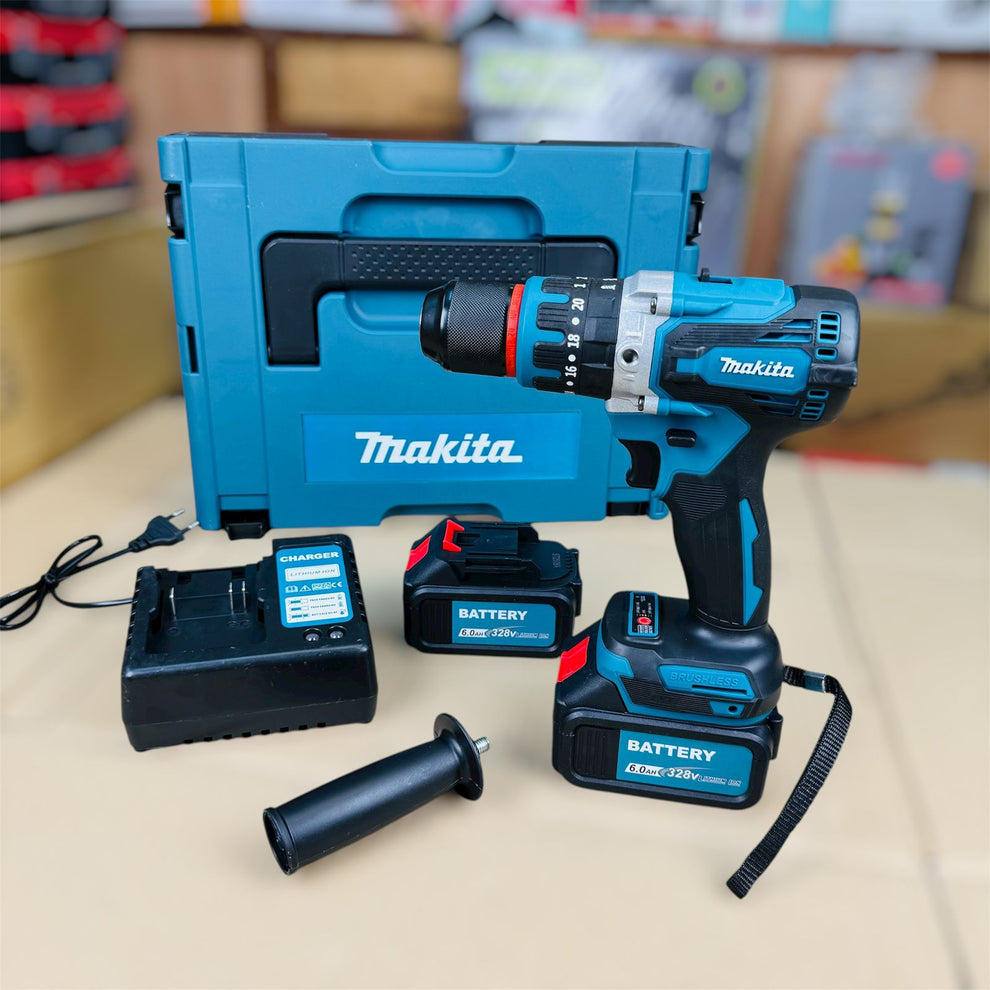 Makita brushless commercial drill machine with Dual Batteries
