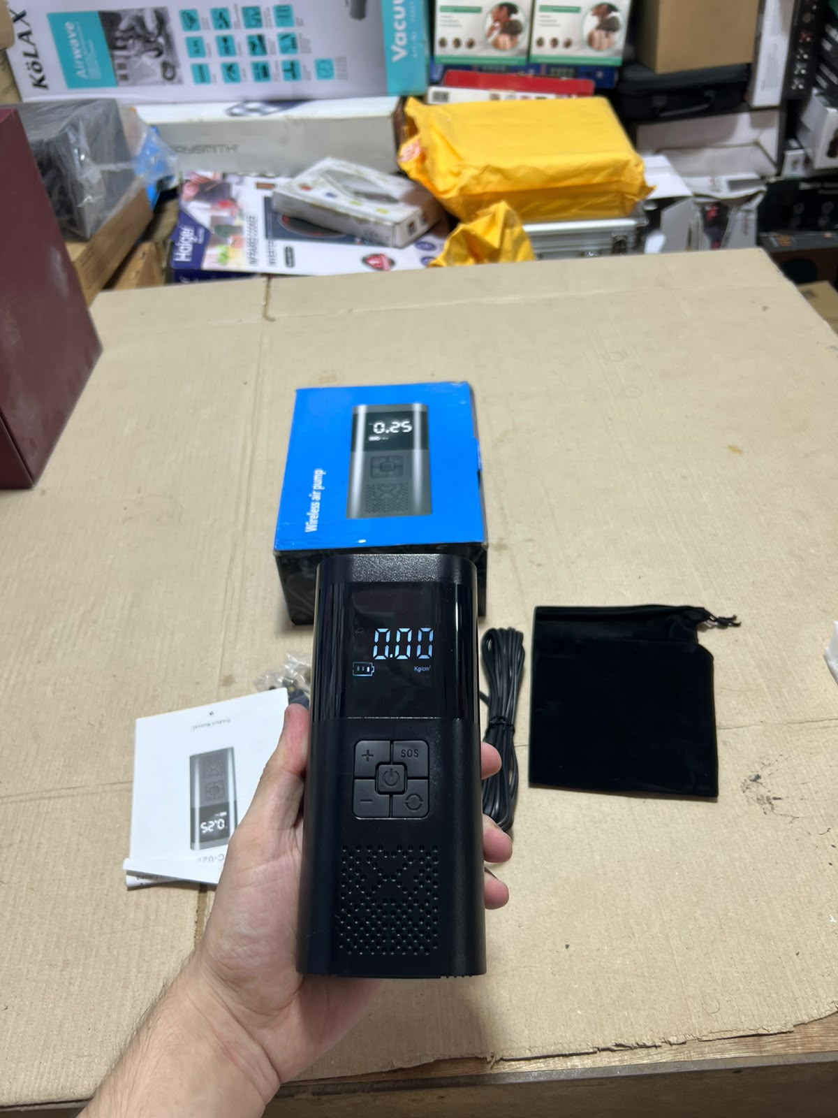Wireless Portable Air Pump – Digital Electric Air Compressor with LCD Display