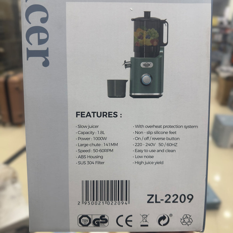 Uakeen Full Size Slow Juicer ZL-2209