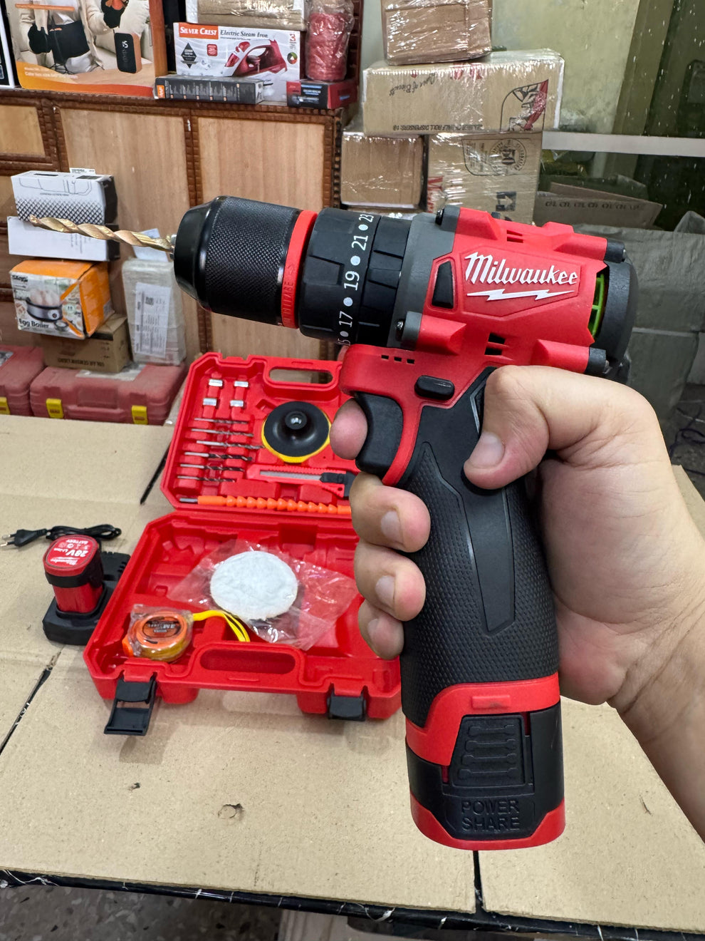 Milwaukee Brushless 28V Drill Machine with Toolkit