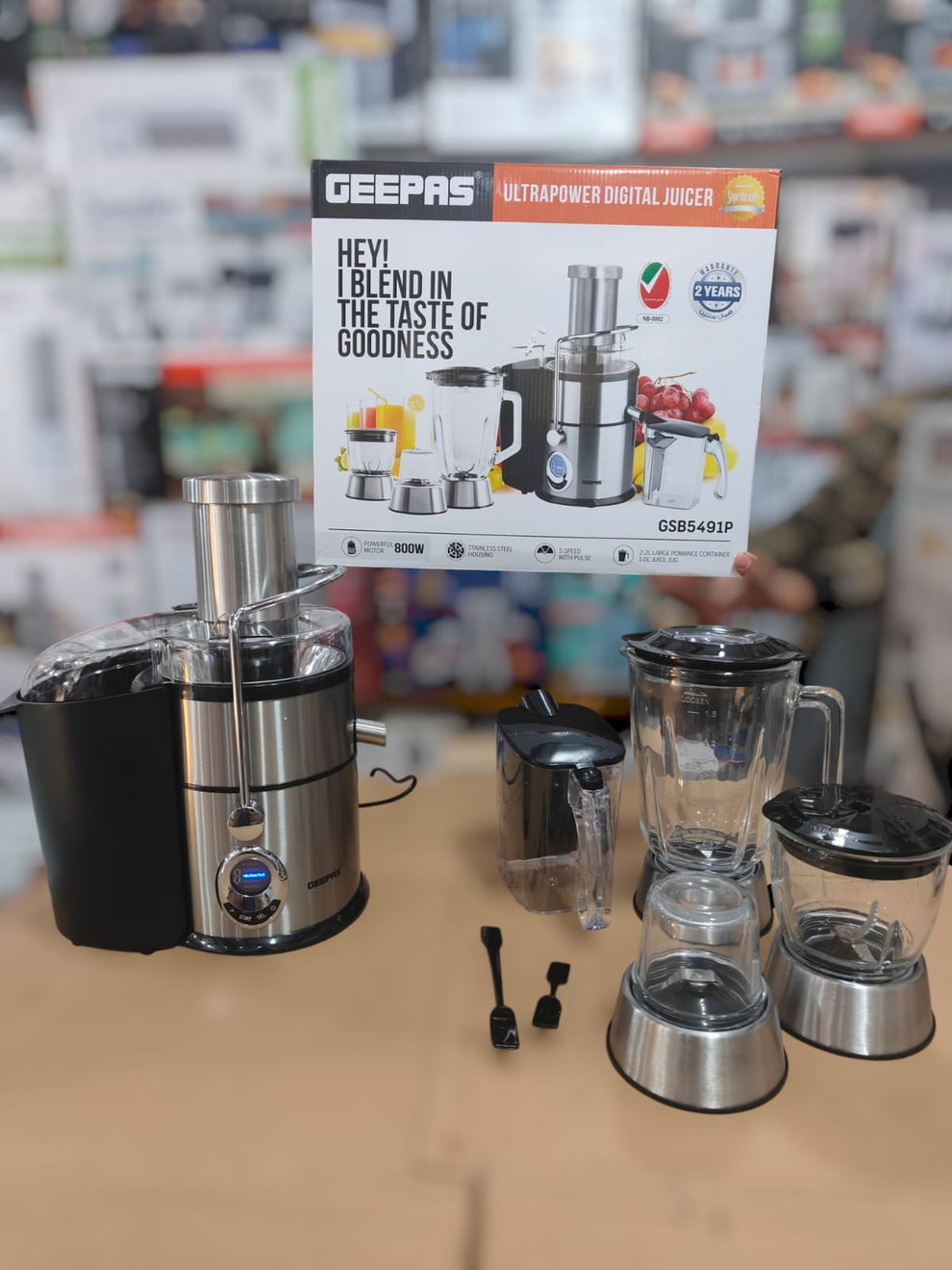 Geepas Ultrapower digital 4 in 1 juicer blender 5451