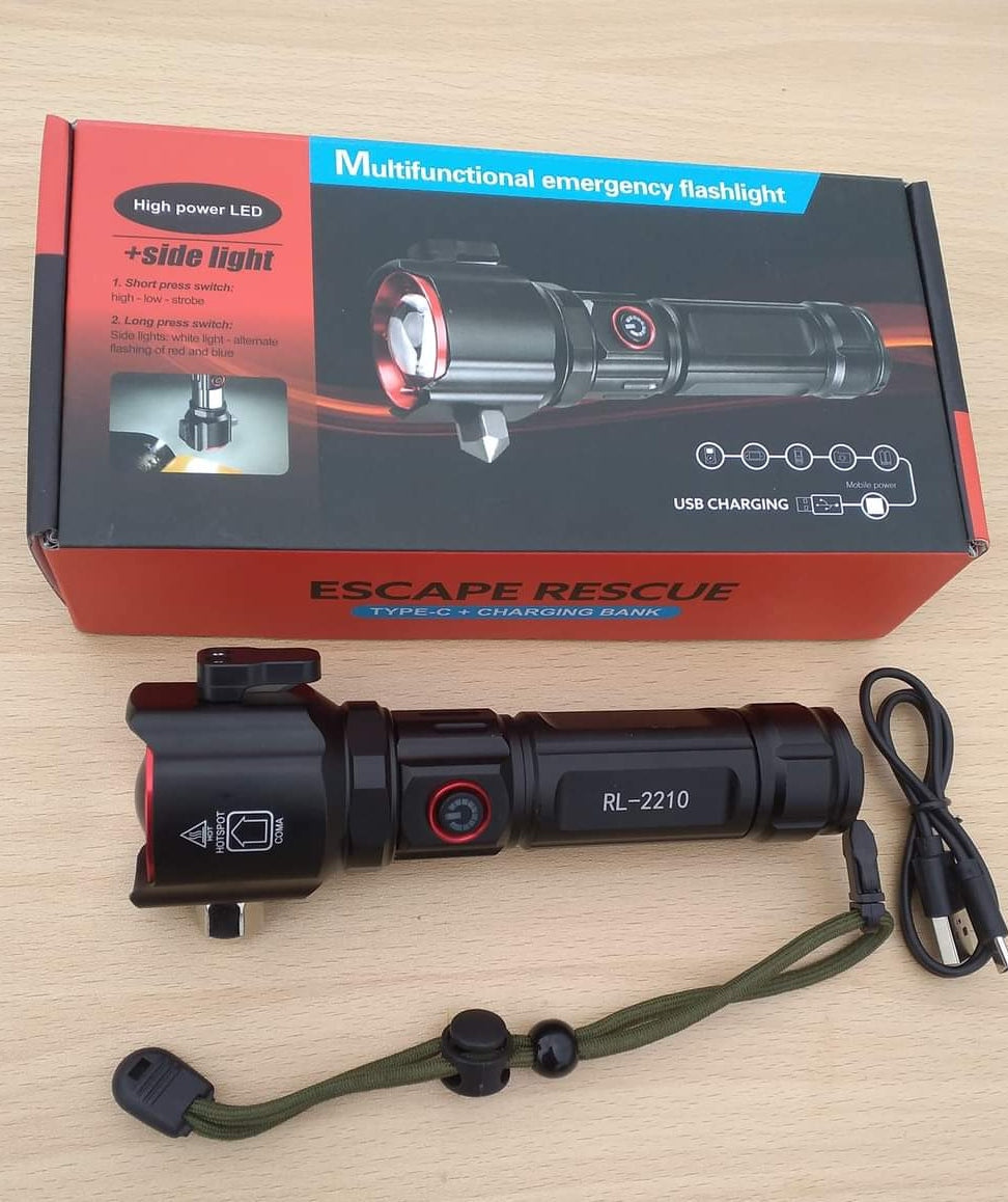 5 in 1 multifunctional torch 1km range