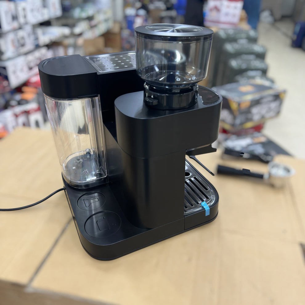 BOMA BM-6897 2-in-1 Espresso Coffee Maker with Built-in Grinder - 2000W, 20 Bar Pump, 1.6L Tank