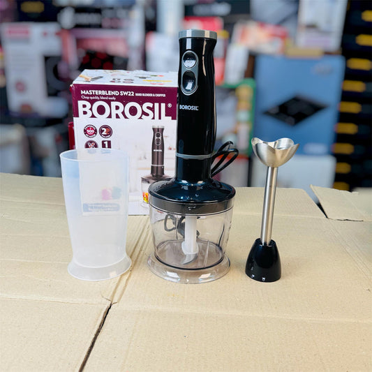 Borosil-Style 3-in-1 Hand Blender & Chopper Masterblend SW22 (500W