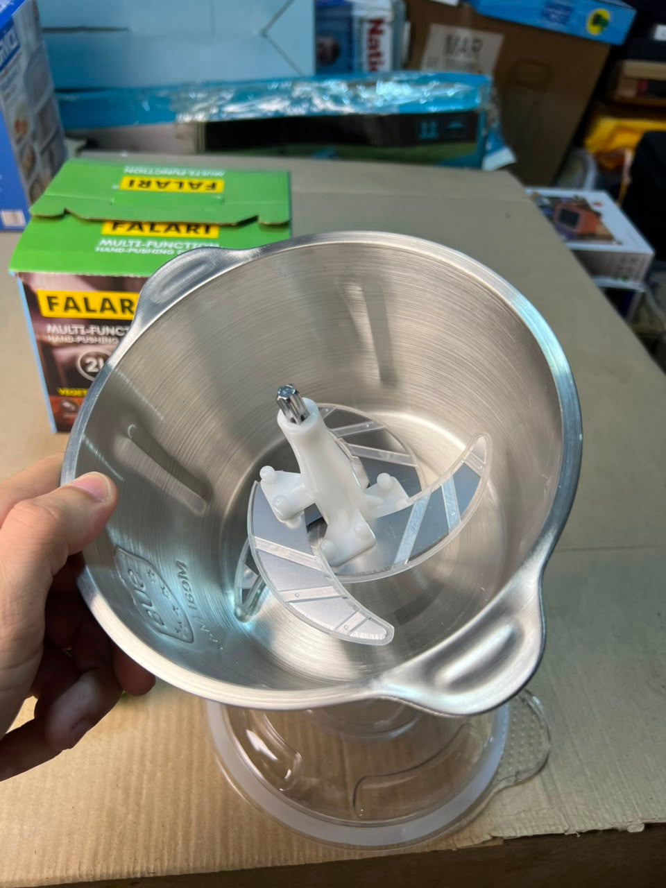 FALARI 2L Multi-Function Hand-Pushing Vegetable Chopper & Food Processor