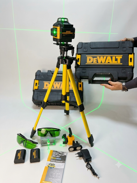 DEWALT Laser Level Meter 3D-4D with Tripod Stand