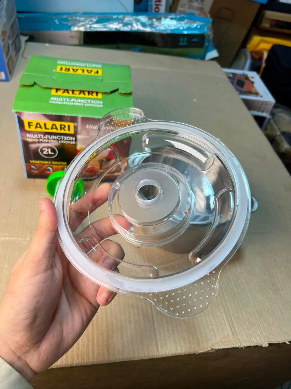 FALARI 2L Multi-Function Hand-Pushing Vegetable Chopper & Food Processor