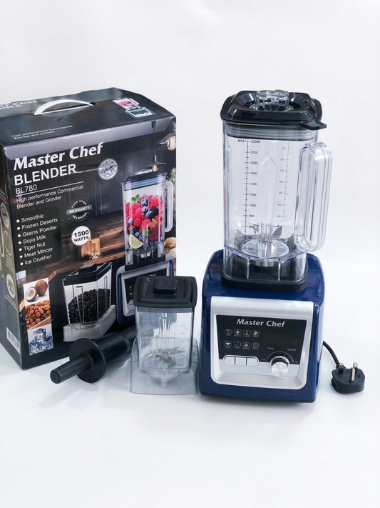 Master Chef Commercial Blender & Grinder BL780 – Heavy-Duty Kitchen Blender