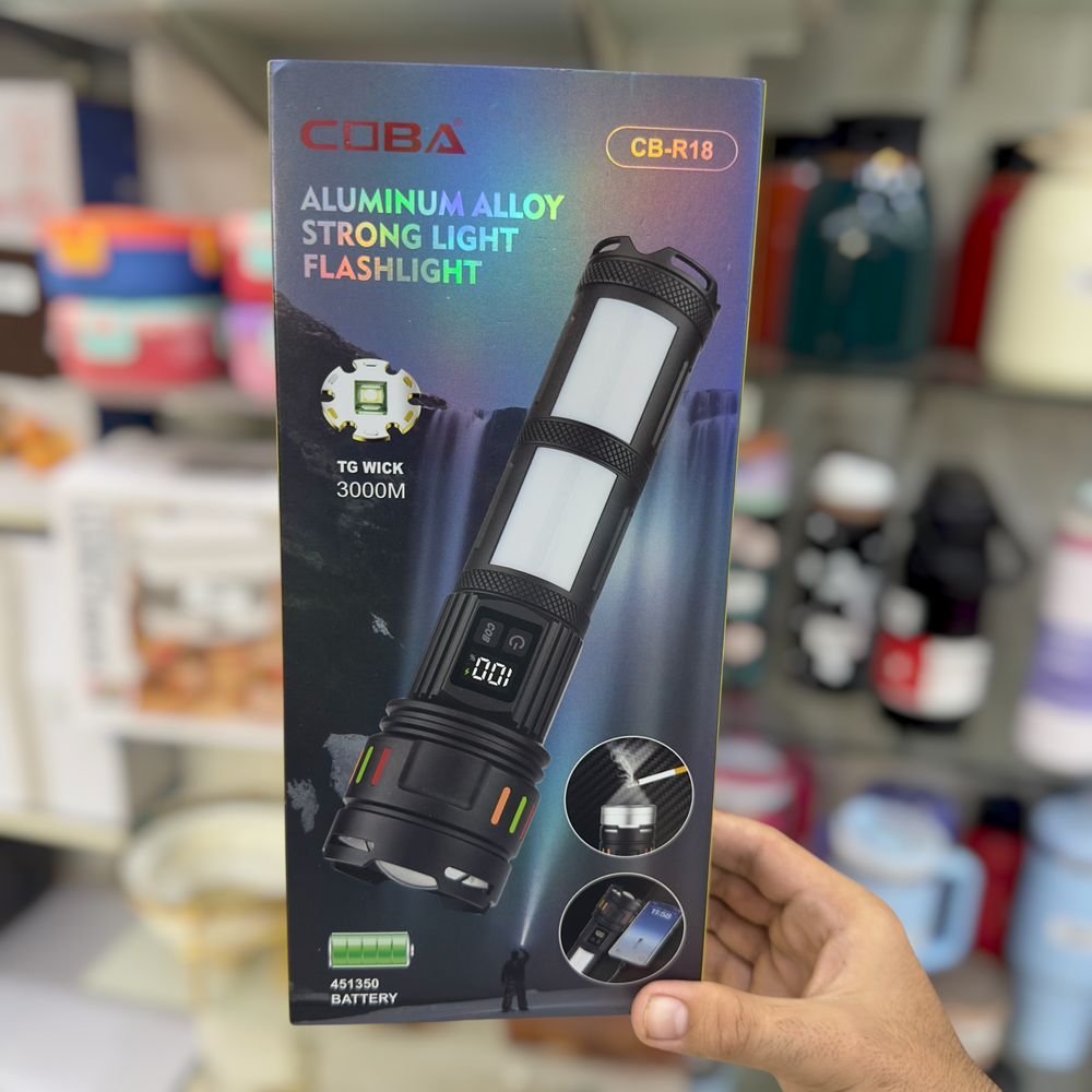 Coba Aluminum Alloy Stronglight Flashlight Torch CB-R18