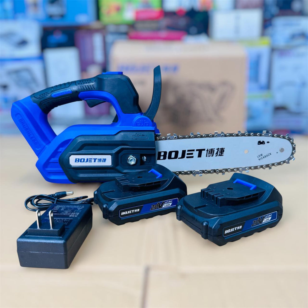 LOT imported BOJET BJ 4372 12 inches chainsaw 2 batteries