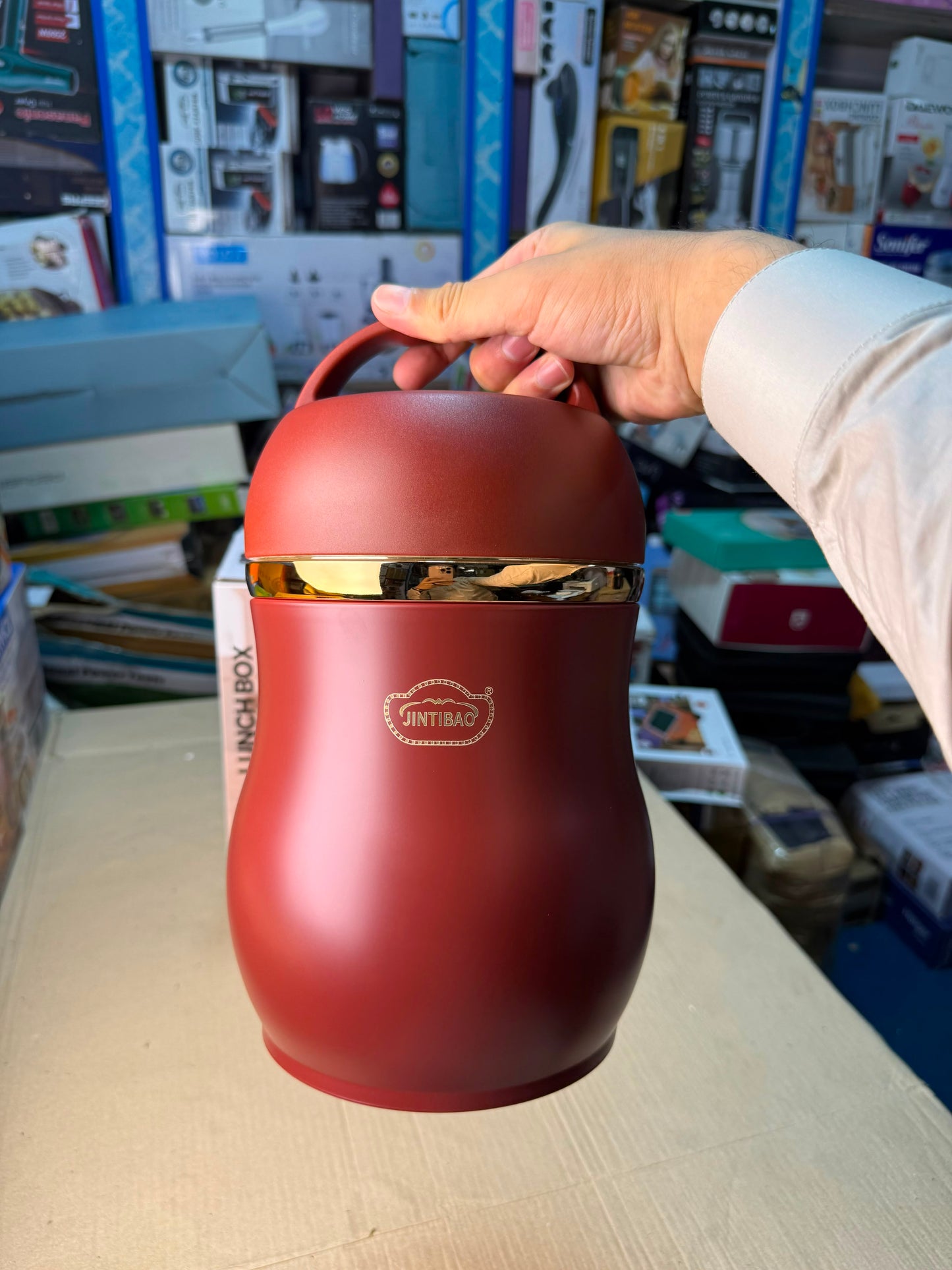 JINTIBAO 3.2L Stainless Steel Vacuum Lunch Box & Food Thermos