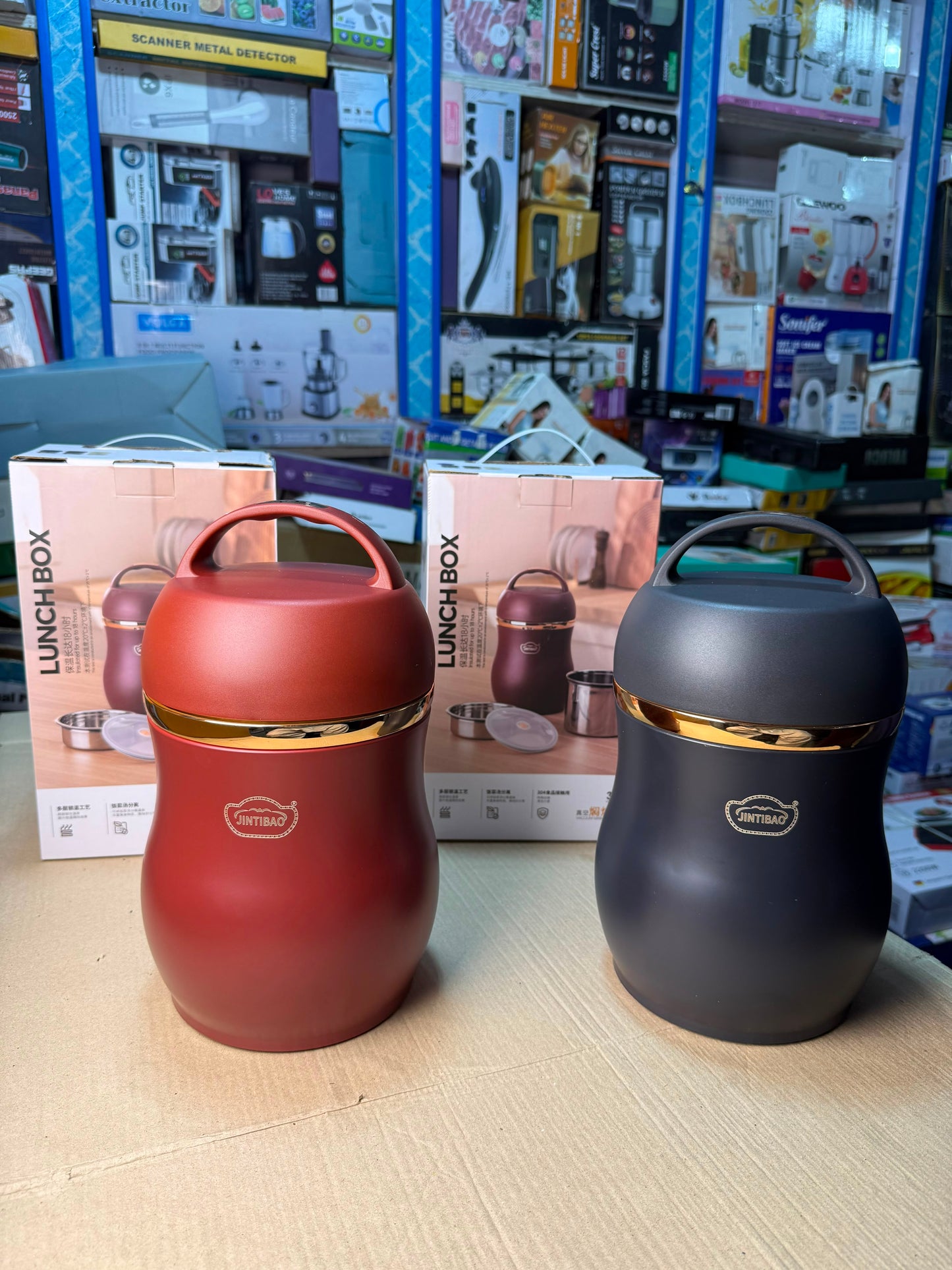 JINTIBAO 3.2L Stainless Steel Vacuum Lunch Box & Food Thermos