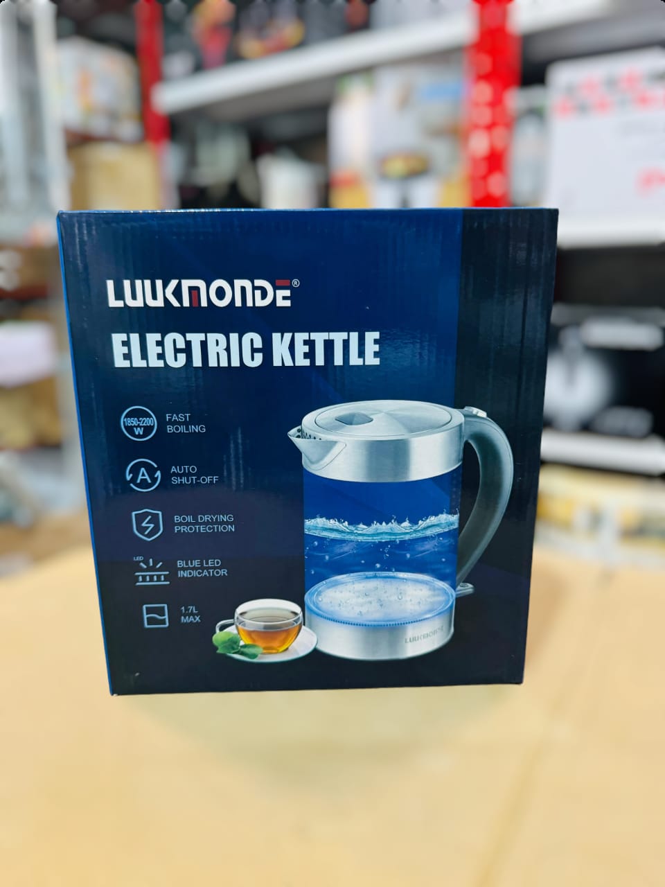 UK. Glass Electric Kettle 1.7L