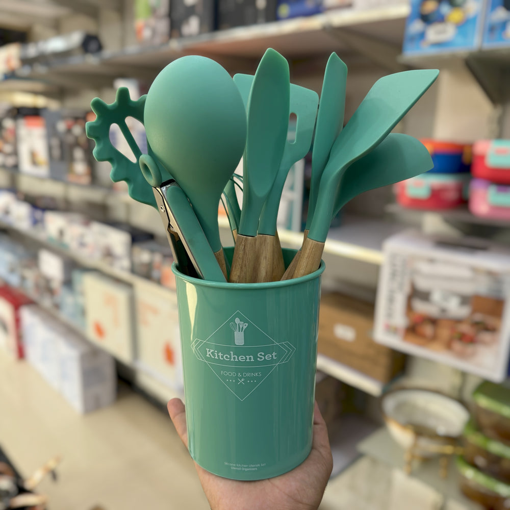 Kenaidi 12pc Silicone Kitchen Spoon Set