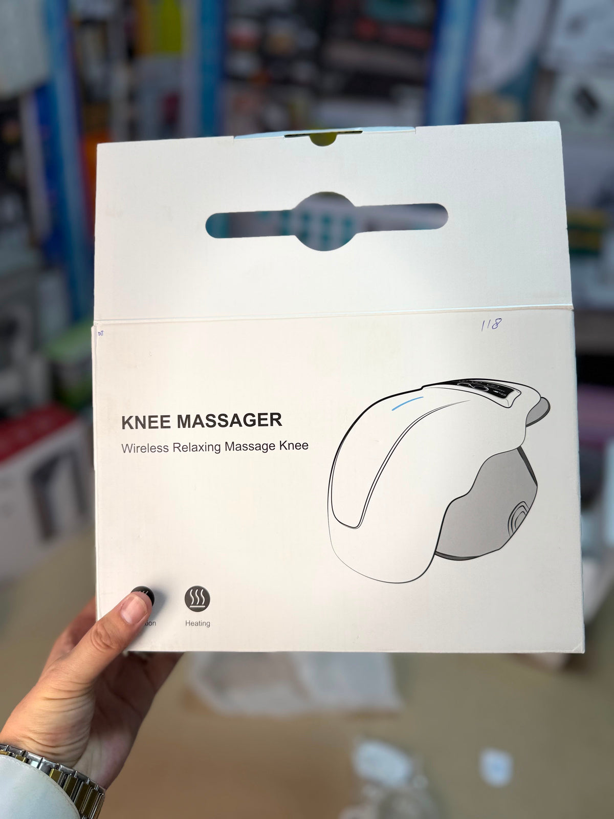 Wireless Knee Massager with Heating & Relaxing Massage – Portable Knee Massage Device
