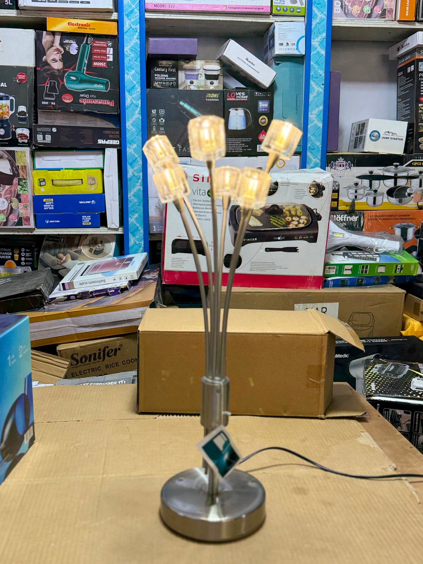 Modern 5-Light Decorative Table Lamp