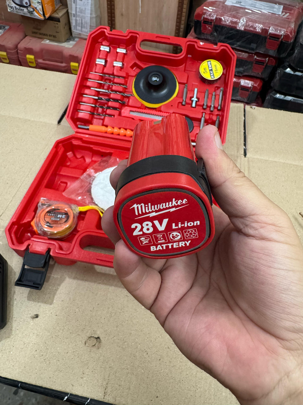 Milwaukee Brushless 28V Drill Machine with Toolkit