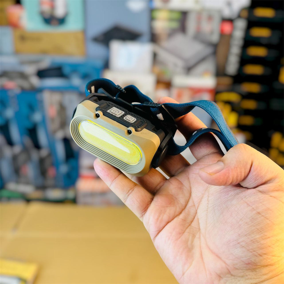 Rechargeable Head Torch – Hands-Free LED Headlamp for Camping & Night Use