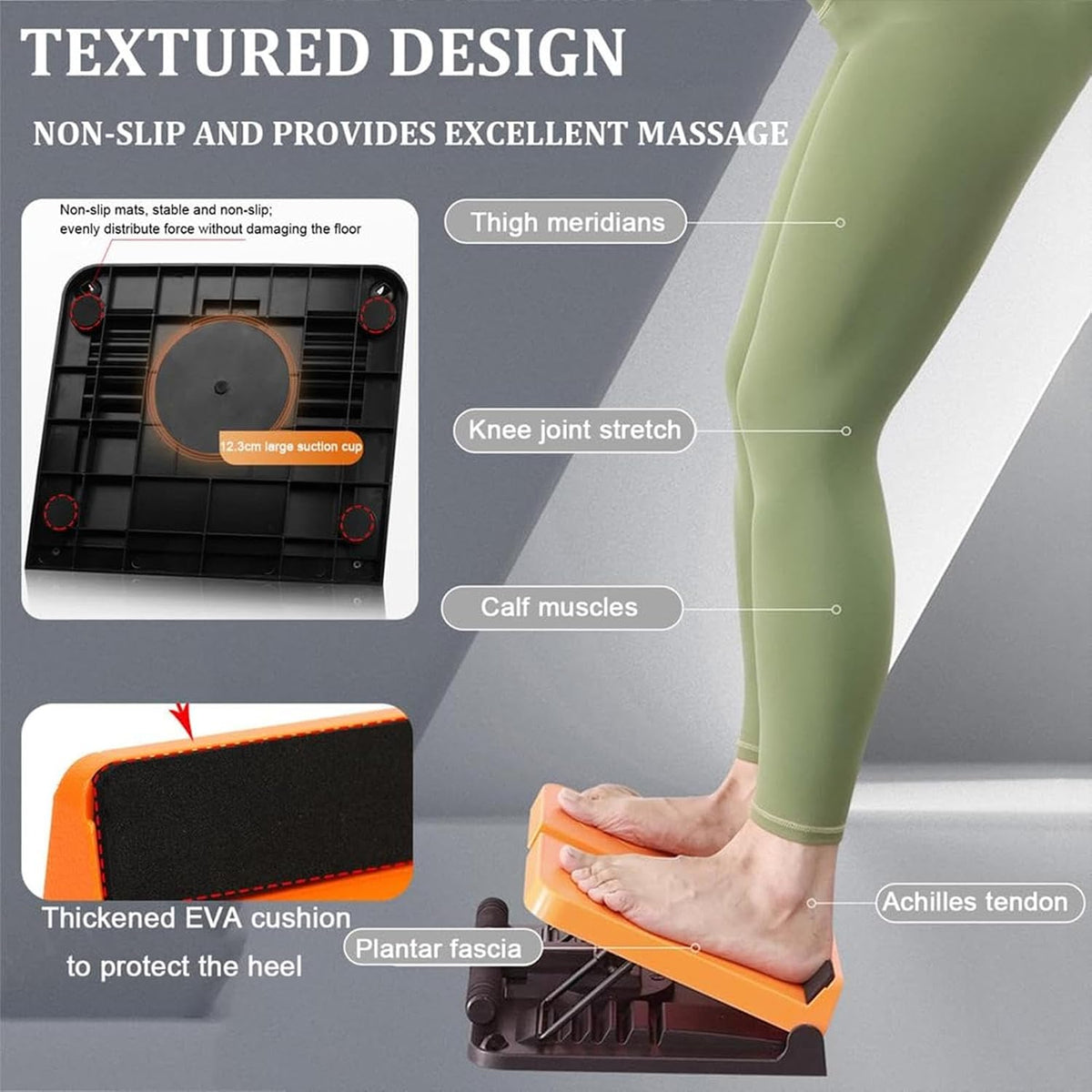 6 Levels Adjustable Sport Stretching Plate with Timer and Rope