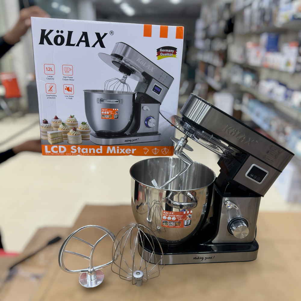 KOLAX 12L Stand Mixer – 2600W High Power Kitchen Mixer